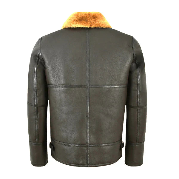 Men’s Traditional Shearling Leather Jacket