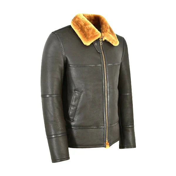 Men’s Traditional Shearling Leather Jacket
