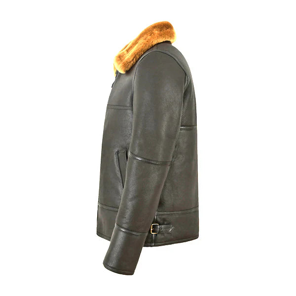 Men’s Traditional Shearling Leather Jacket
