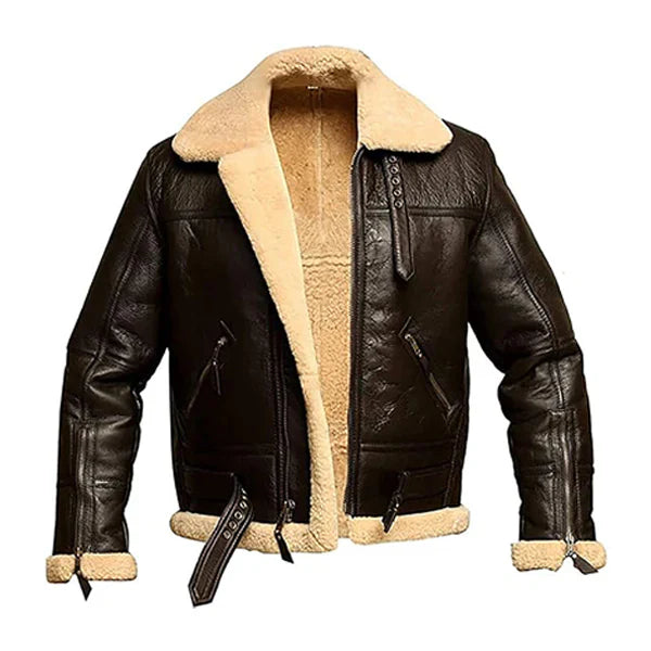 Men’s Original B3 Brown Shearling Leather Jacket