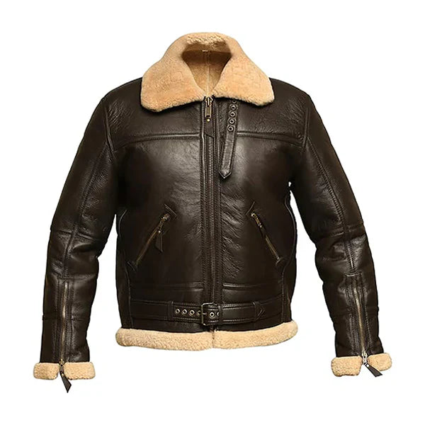 Men’s Original B3 Brown Shearling Leather Jacket