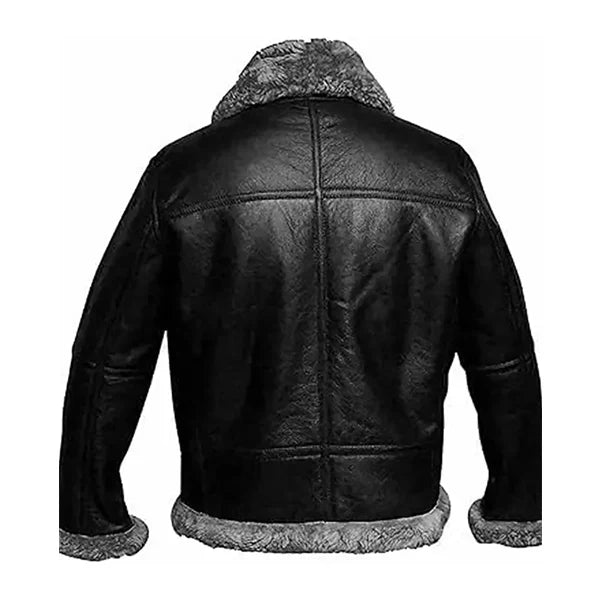 Men’s Original B3 Black Shearling Leather Jacket