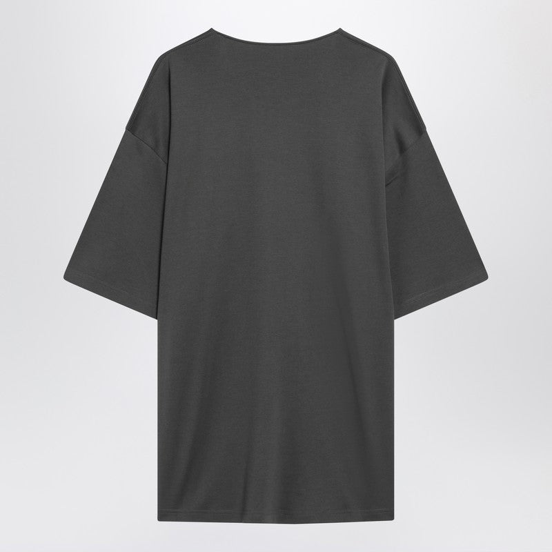 Lemaire Charcoal Grey Cotton And Silk T-Shirt Men