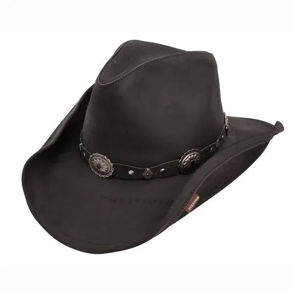 Stetson Roxbury - Leather Cowboy Hat Black