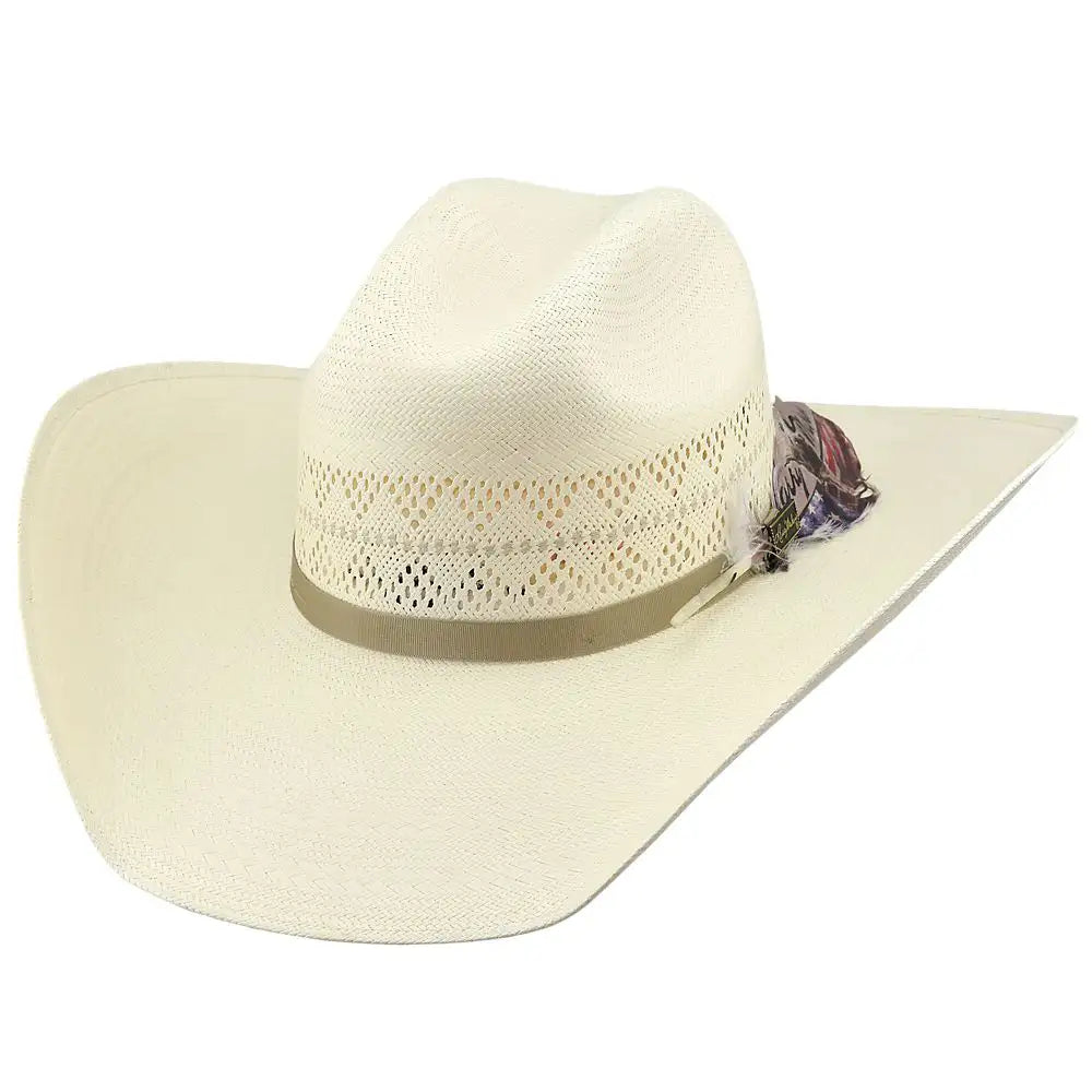 Larry Mahan's Tulsa - (10X) Straw Cowboy Hat Ivory
