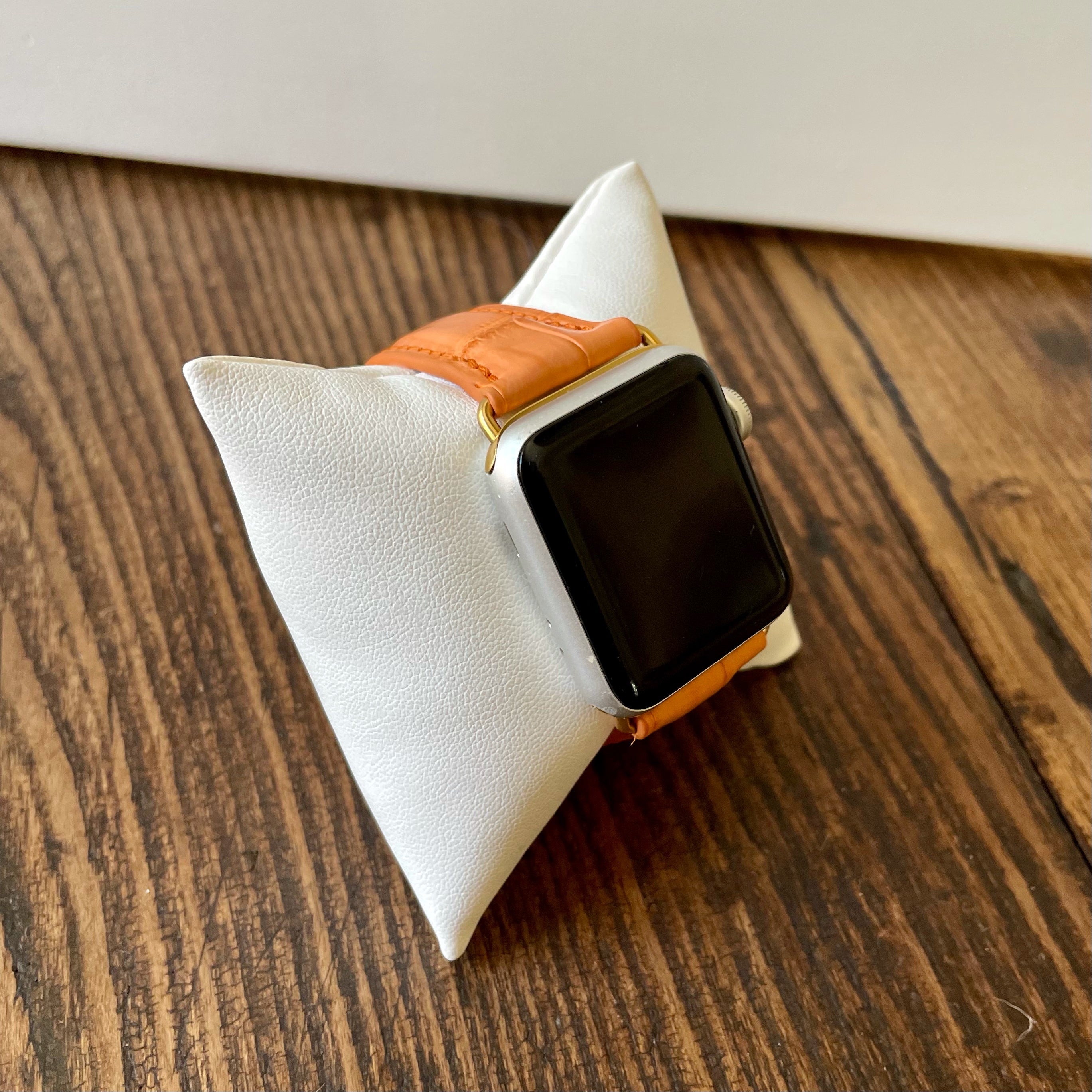 Apple Watch Band, Tangerine Matte Alligator