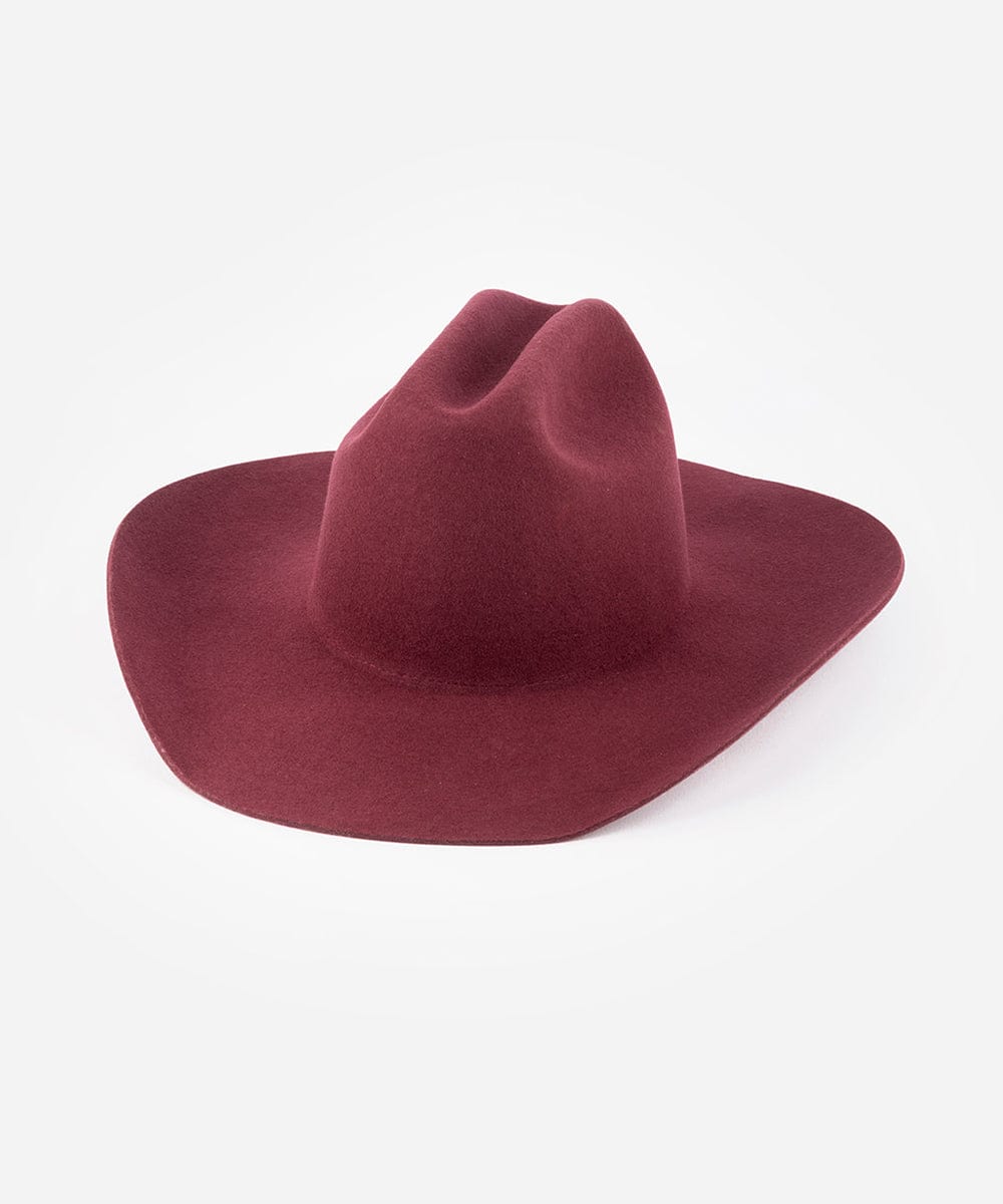 Teddy Cattleman Cowboy Hat Merlot