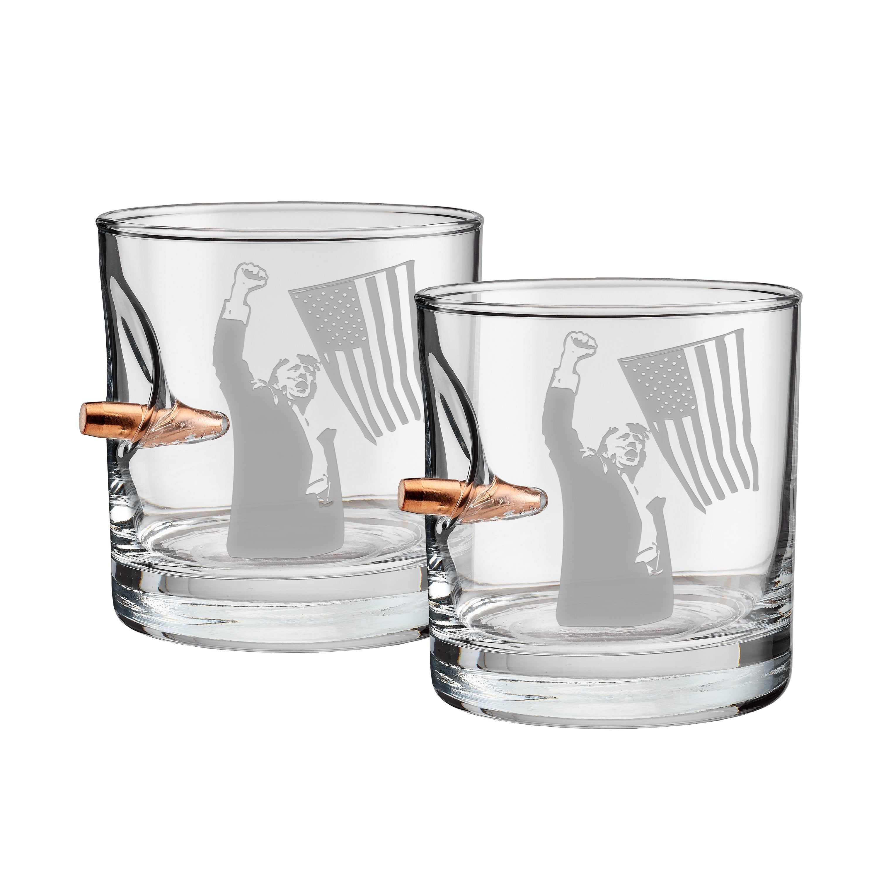 Bulletproof Trump Trump Silhouette Two Glasses
