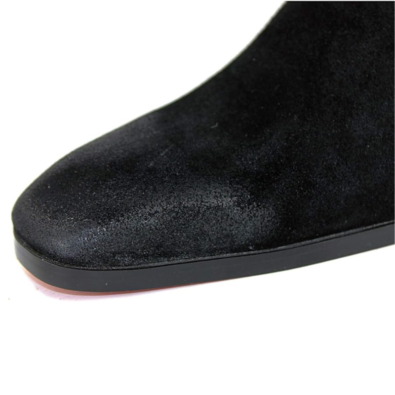 Dress Boot for Men Suede Leather Chelsea Boots Casual Heel Shoes OS-JY002-US