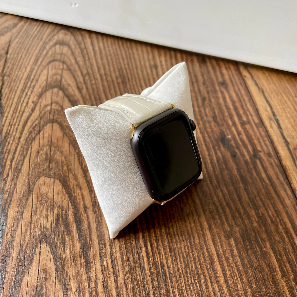 Apple Watch Band, White Pearl Alligator