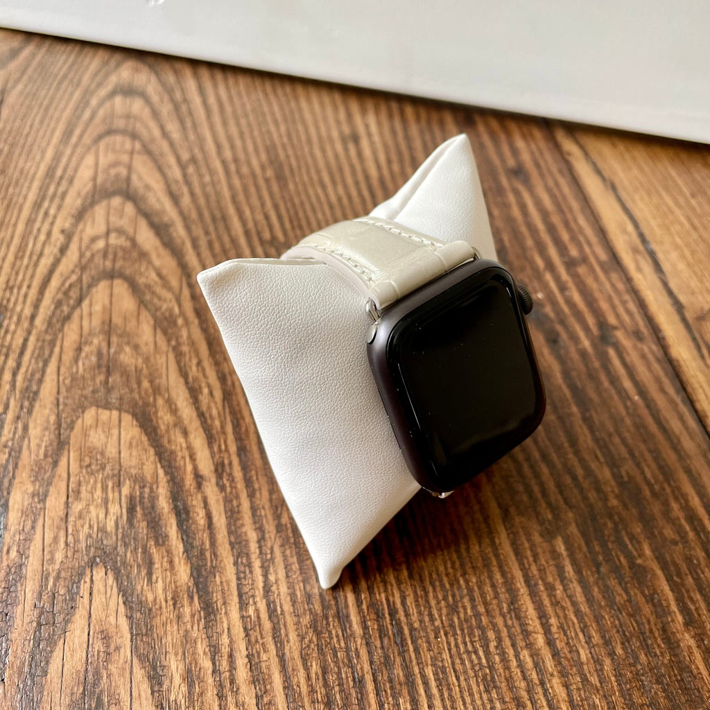 Apple Watch Band, White Pearl Alligator