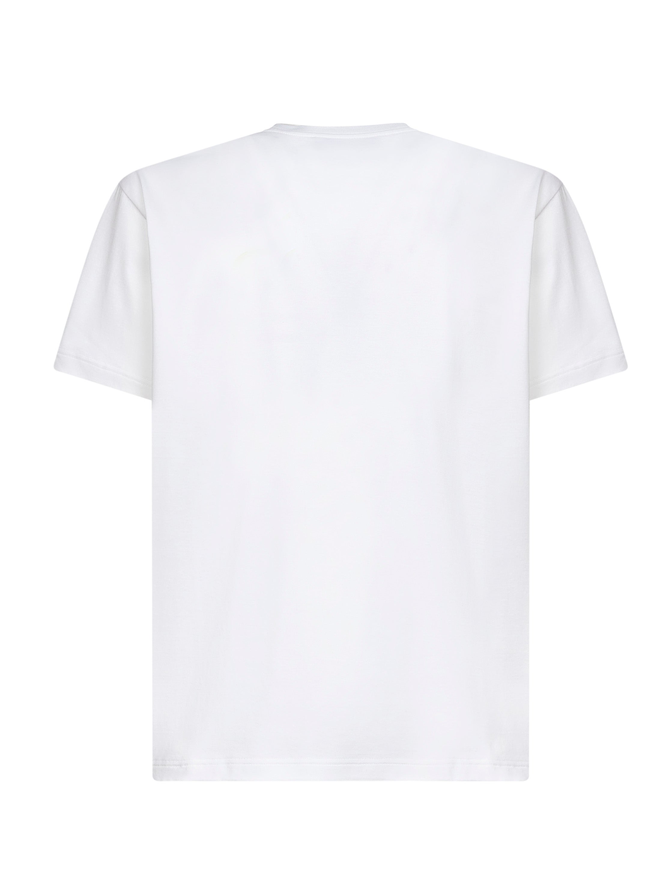Gucci Men White Cotton Jersey Printed T-Shirt