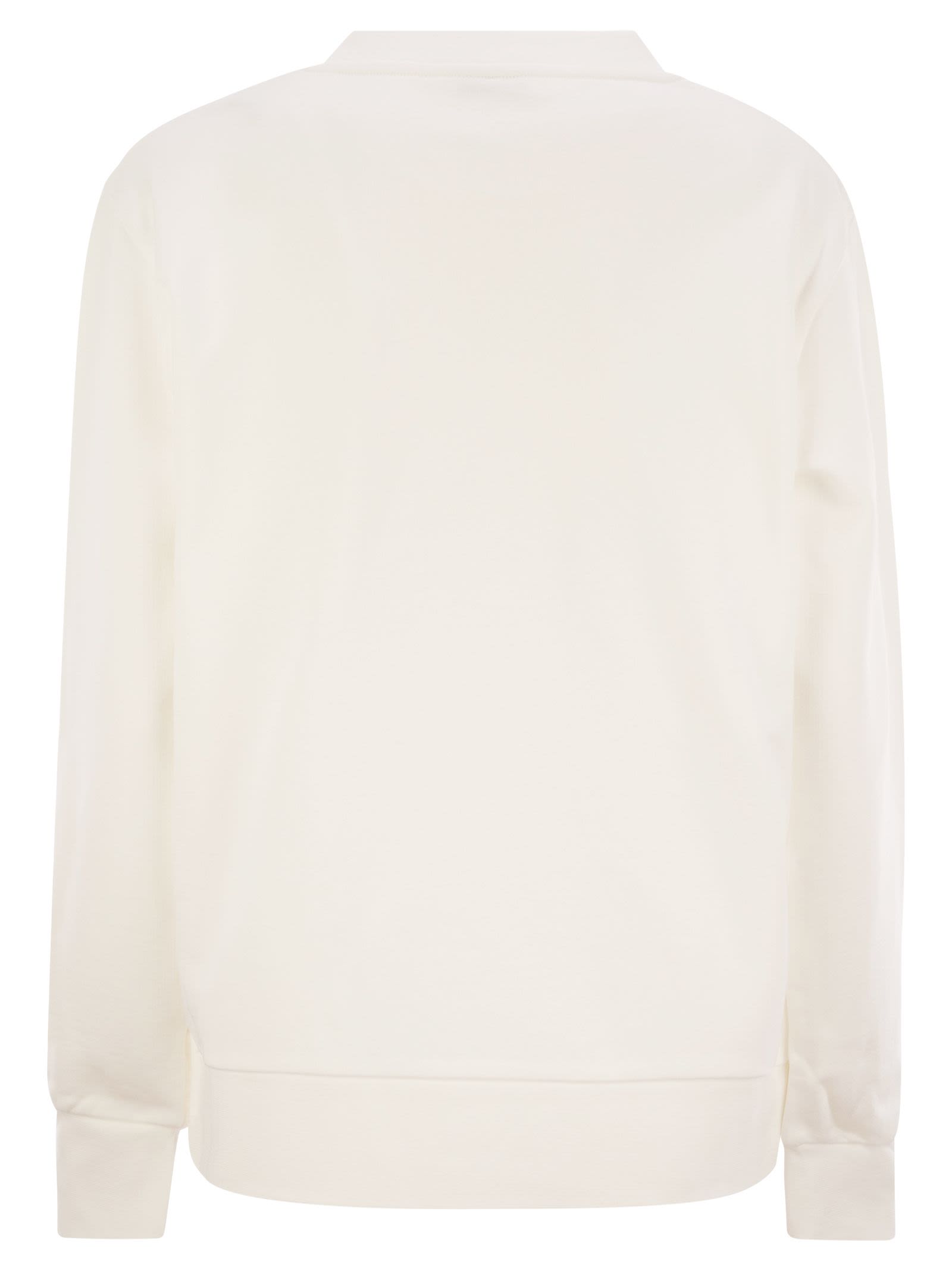 Moncler Women Logo Sweatshirt With Crystals