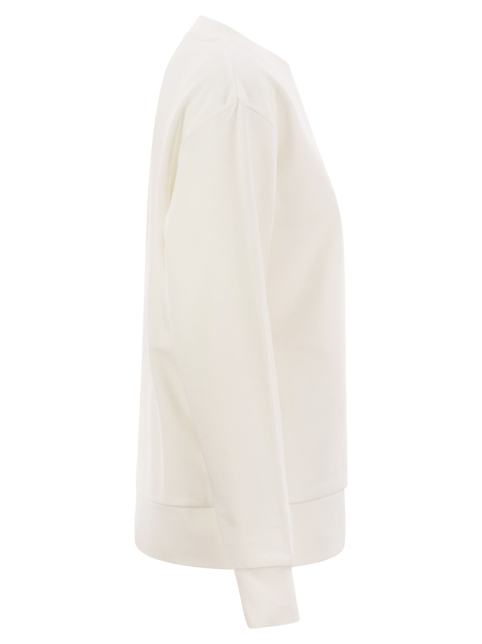 Moncler Women Logo Sweatshirt With Crystals