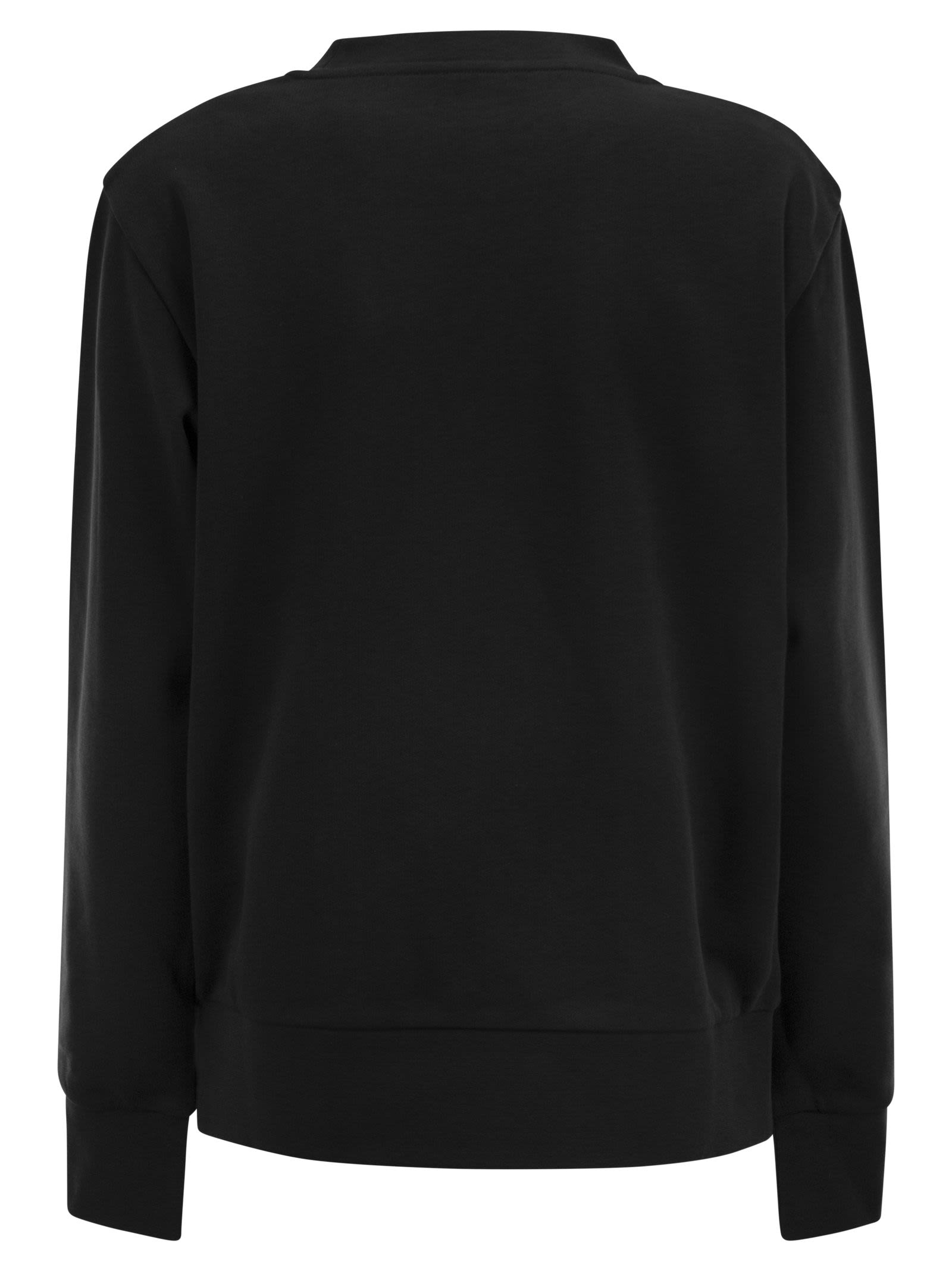 Moncler Women Logo Sweatshirt With Crystals