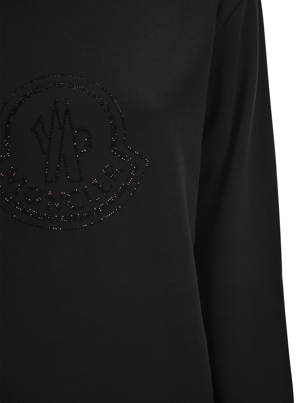 Moncler Women Logo Sweatshirt With Crystals