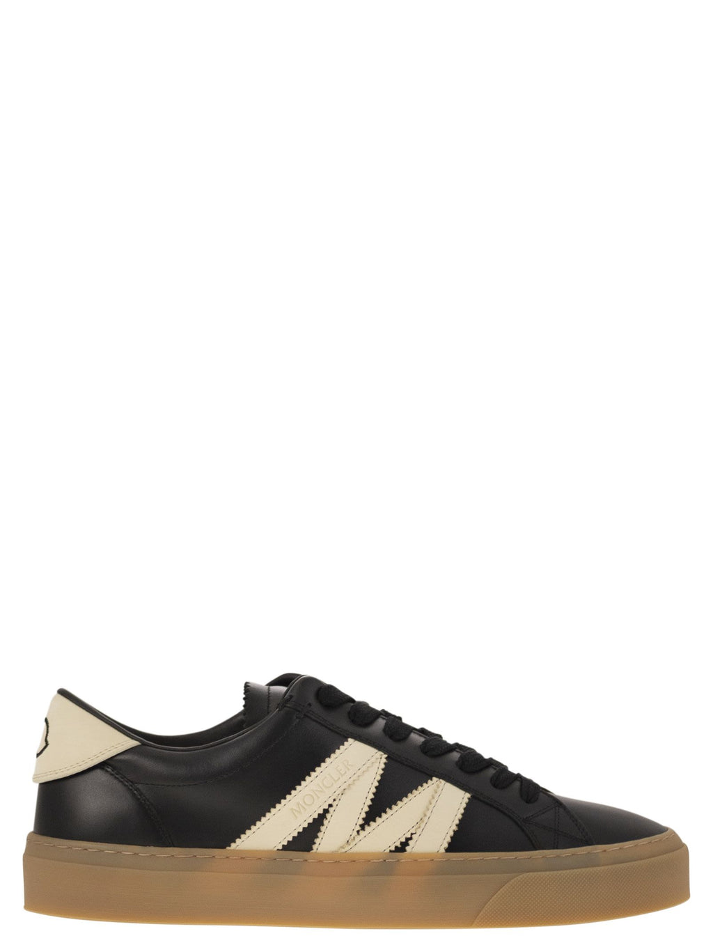 Moncler Men Monaco2 - Leather And Nubuck Sneakers.