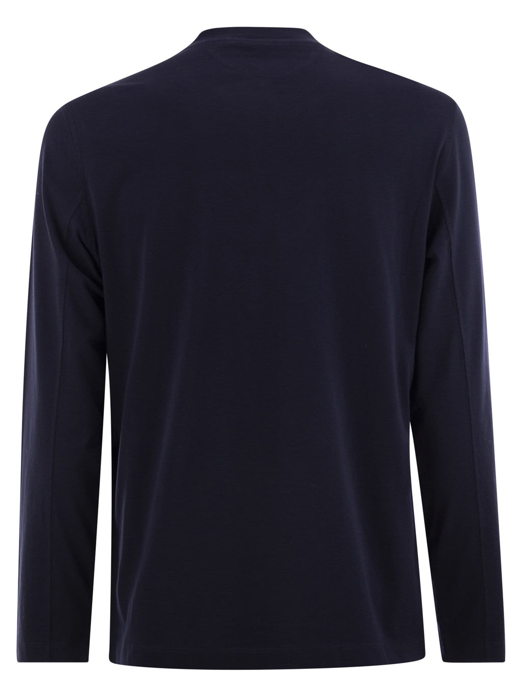 Brunello Cucinelli Men Crew-Neck Cotton Jersey T-Shirt With Long Sleeves