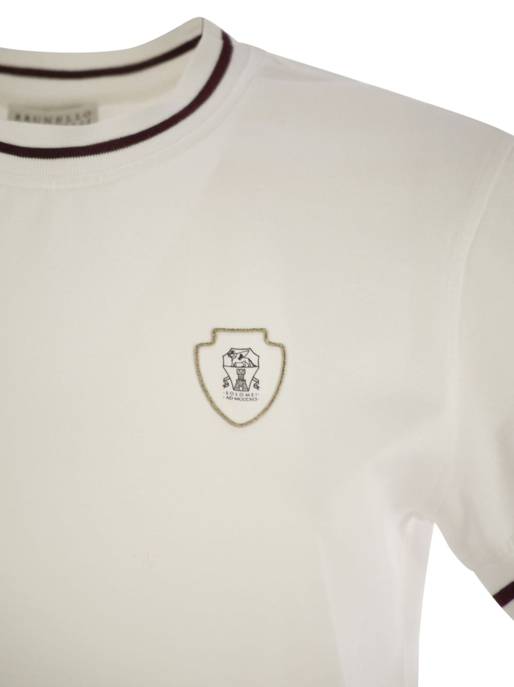 Brunello Cucinelli Women Cotton Jersey T-Shirt With Logo