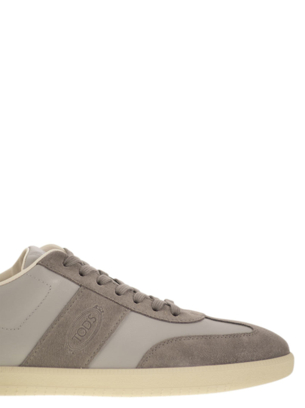 Tod's Men Smooth Leather And Suede Tabs Sneakers
