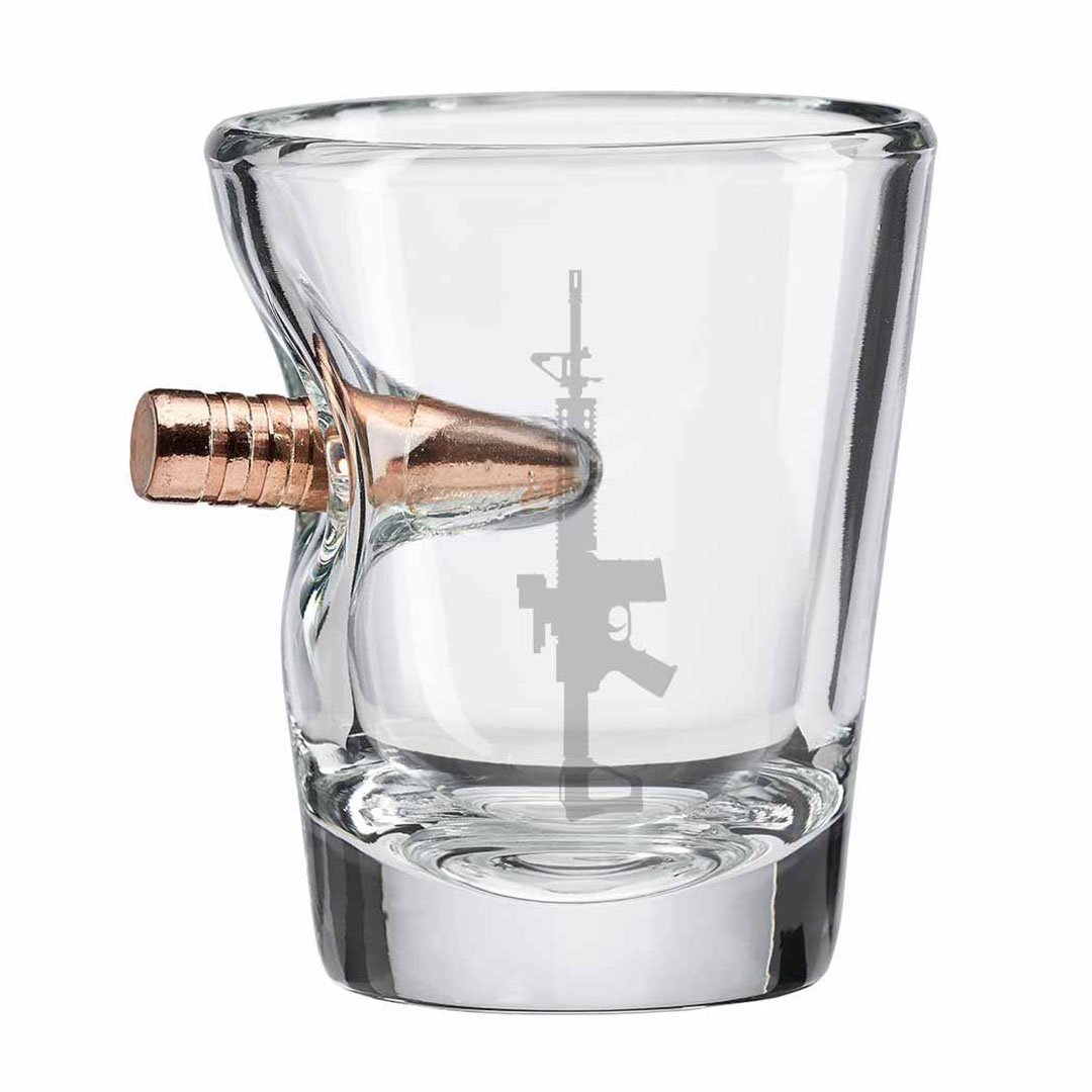 BenShot AR15 Glasses Shot Glass (2oz) No