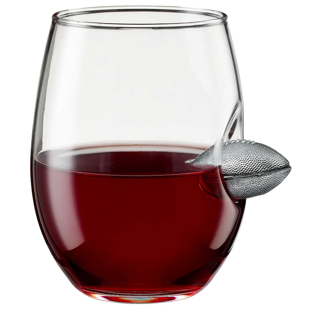 BenShot Football Glasses Wine Glass (15oz) No