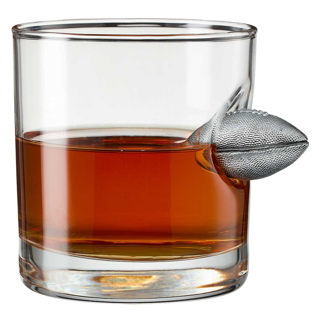 BenShot Football Glasses Rocks Glass (11oz) No