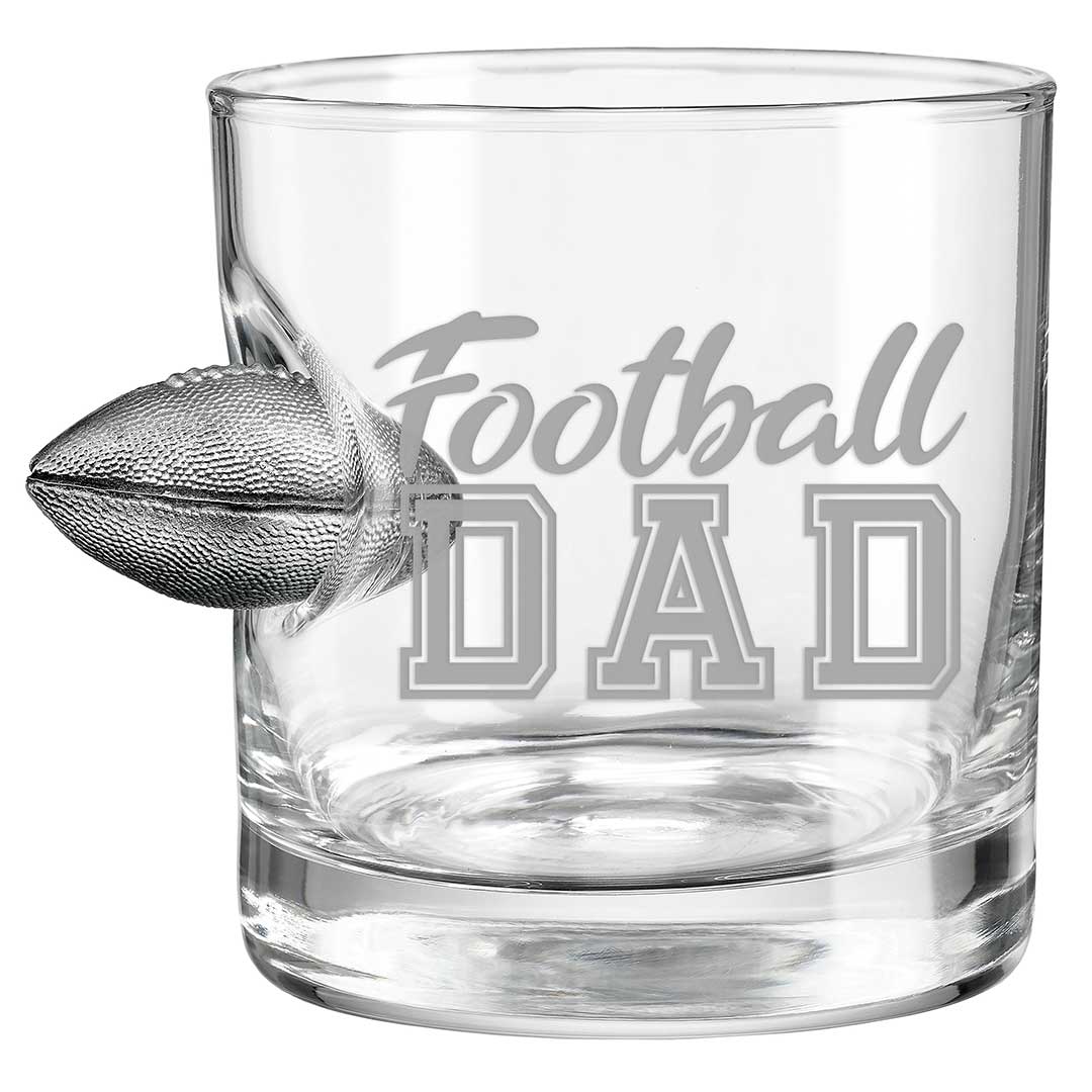 BenShot "Football Mom" Glasses Rocks Glass (11oz) Football Dad