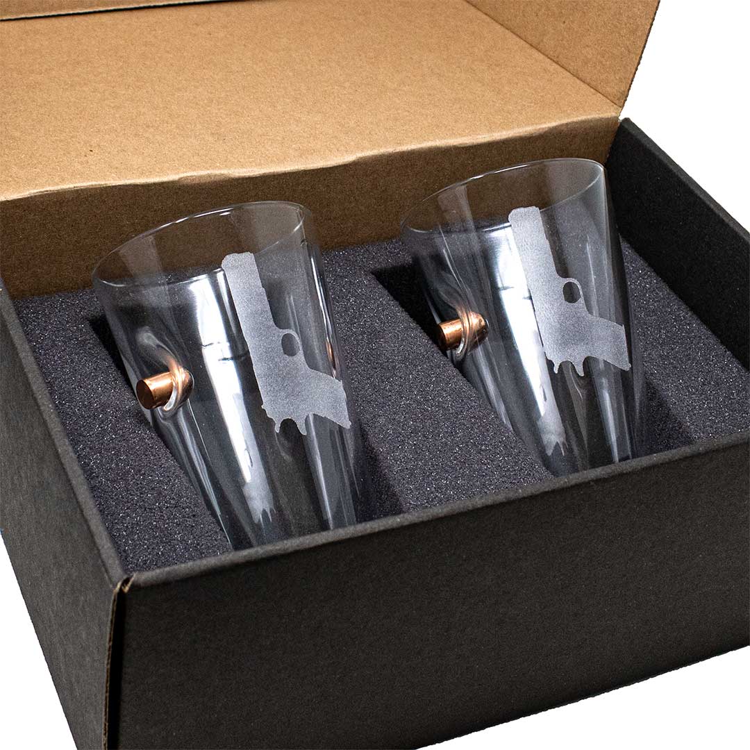 BenShot M1911 Glasses Pint Glass (16oz) Yes