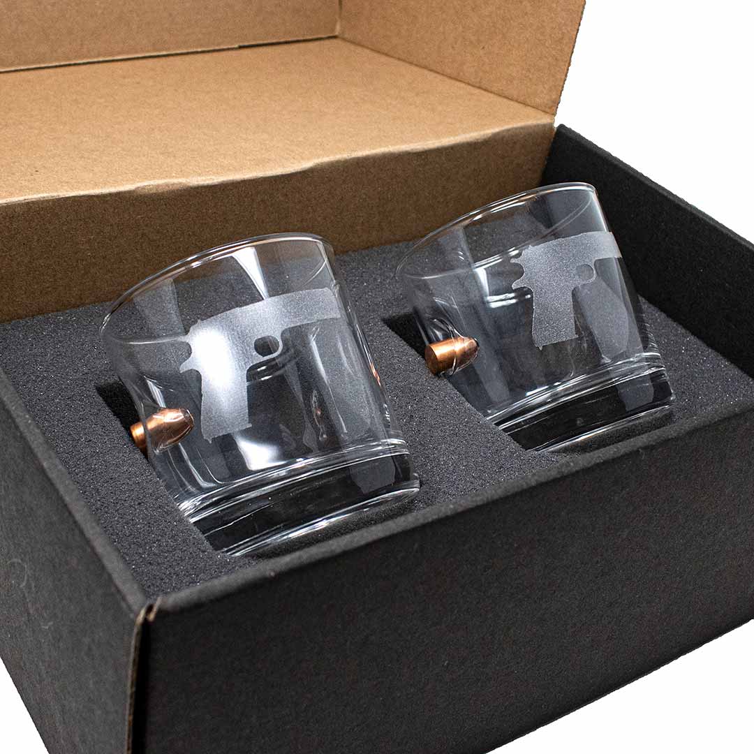 BenShot M1911 Glasses Rocks Glass (11oz) Yes