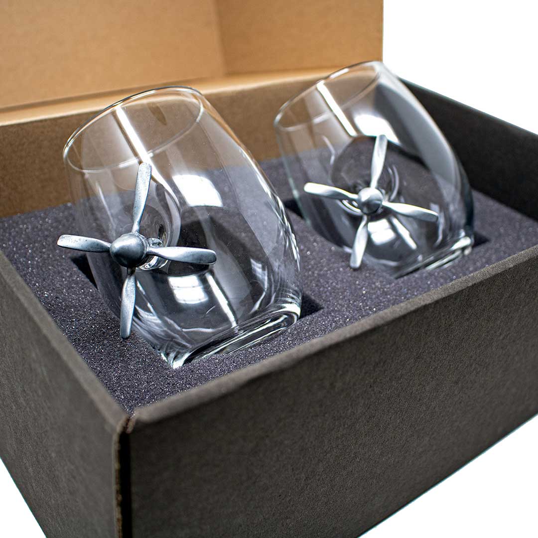 BenShot Propeller Glasses Wine Glass (15oz) Yes