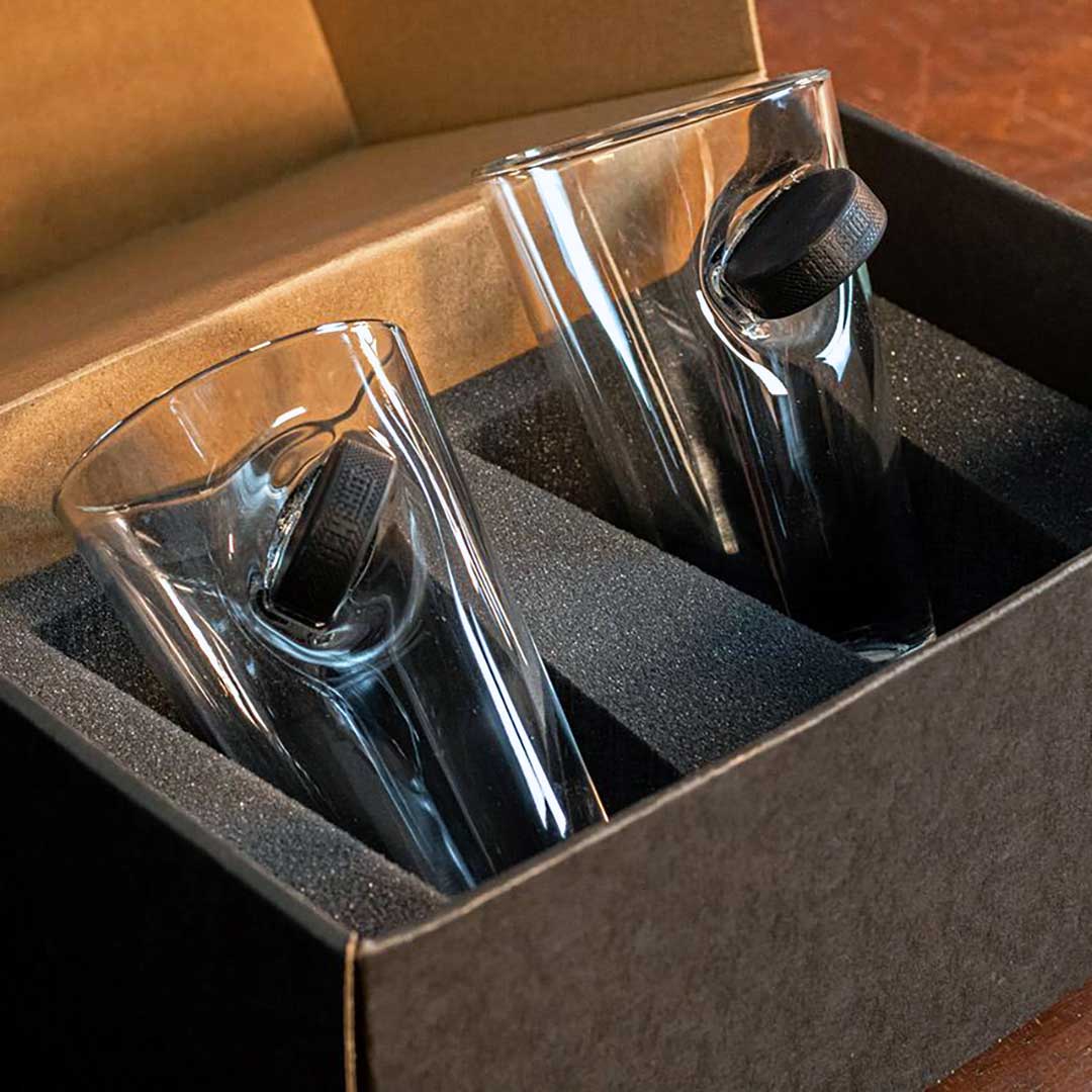 BenShot SlapShot™ Hockey Dad Glasses Pint Glass (16oz) Yes