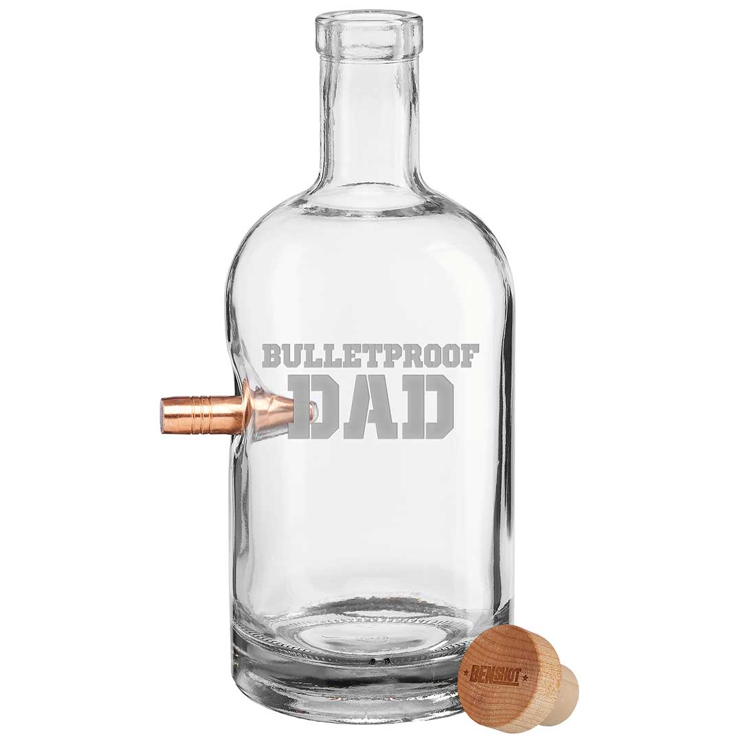 "Bulletproof Dad" Glasses Decanter (750mL) No