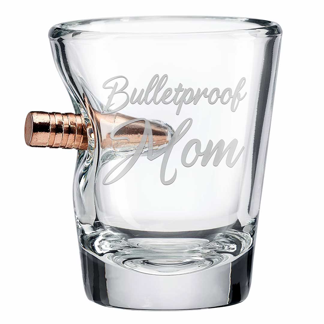 BenShot "Bulletproof" Glasses 2oz Shot Glass Bulletproof Mom No