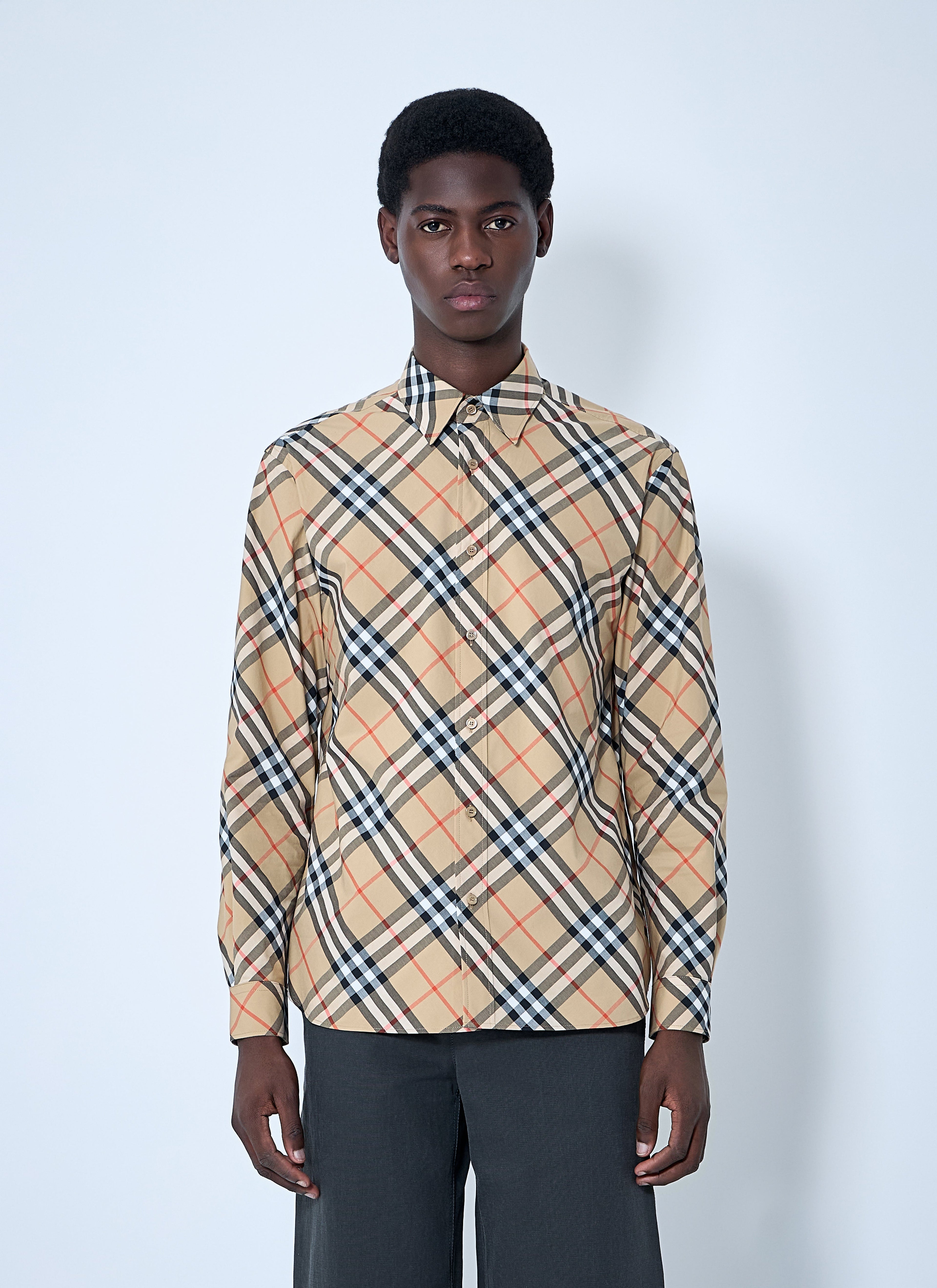 Burberry Men Check Shirt