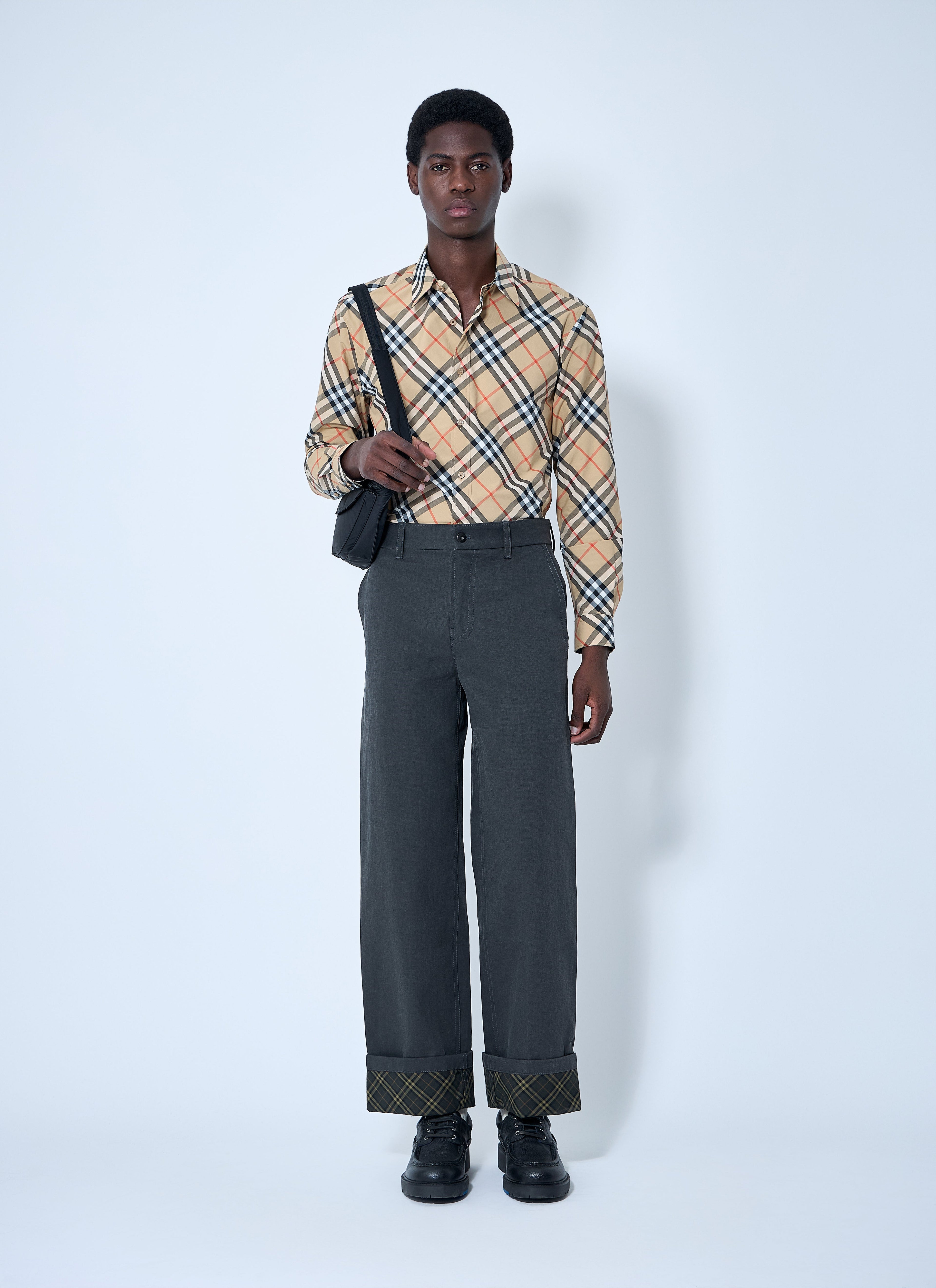 Burberry Men Check Shirt