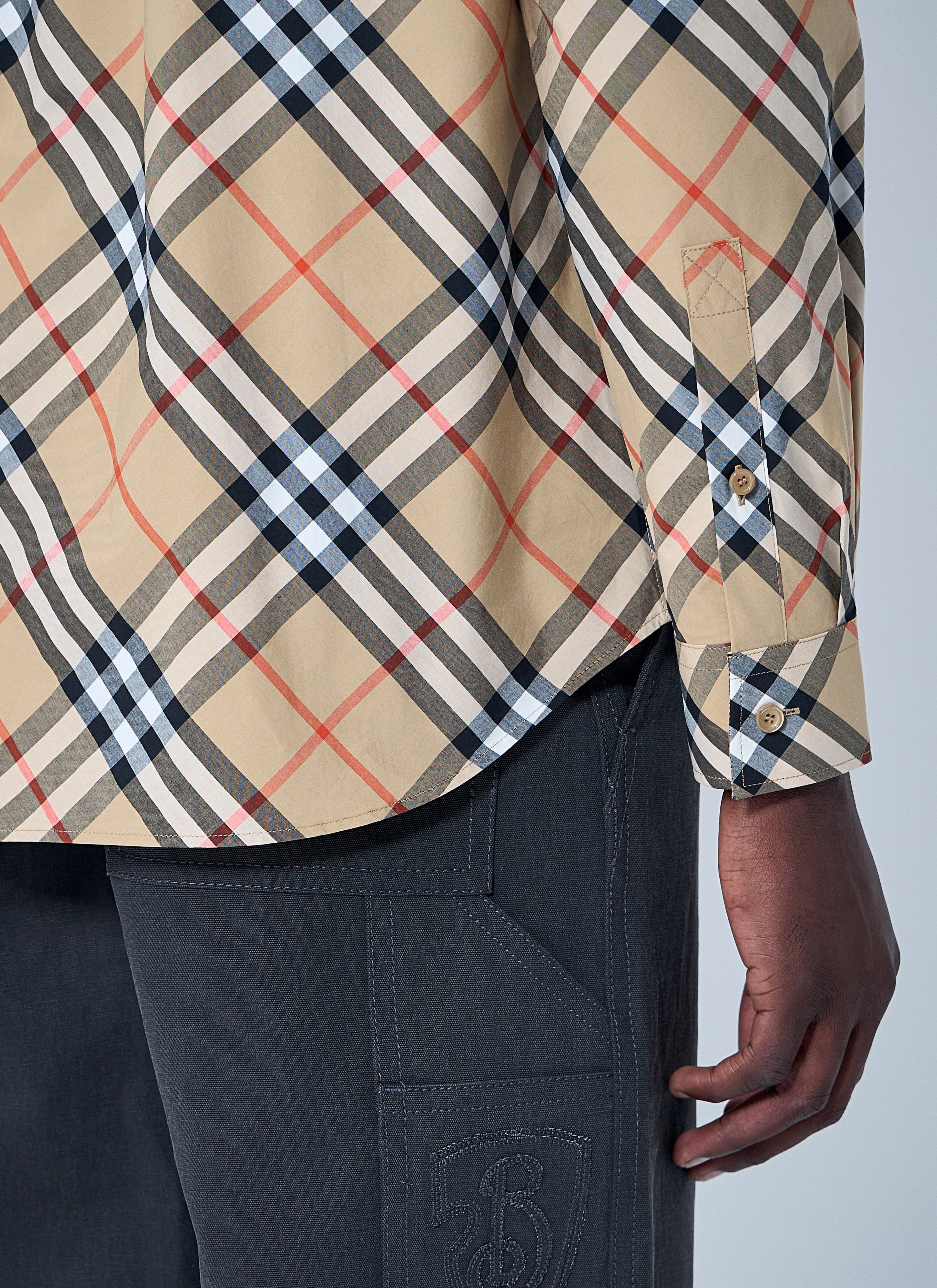 Burberry Men Check Shirt