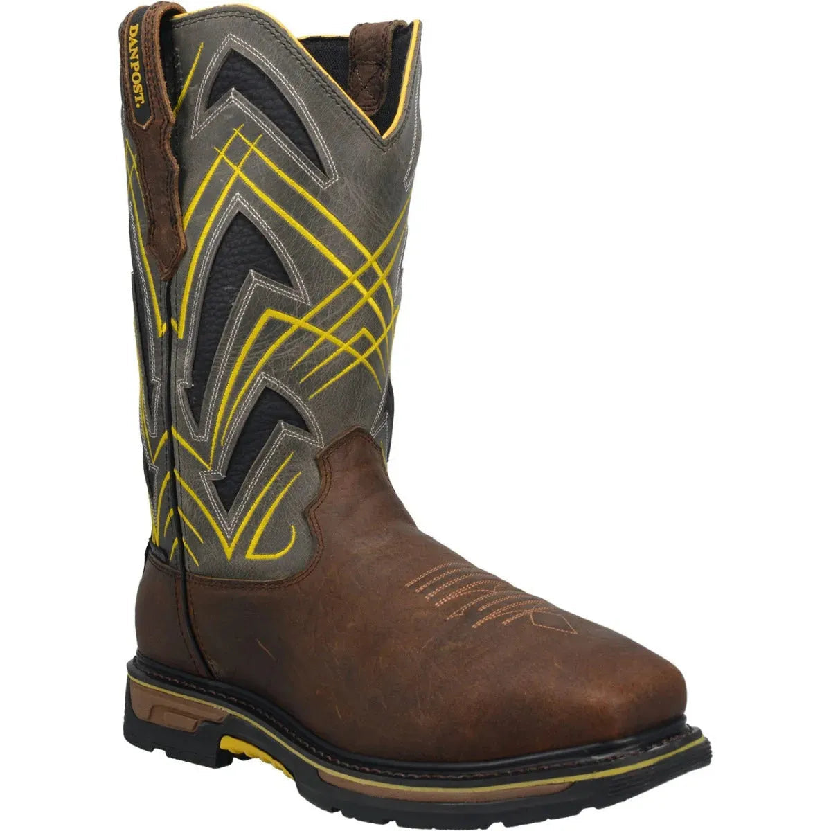 Dan Post Cyclone- Mens Leather Cowboys Boots Dark Brown