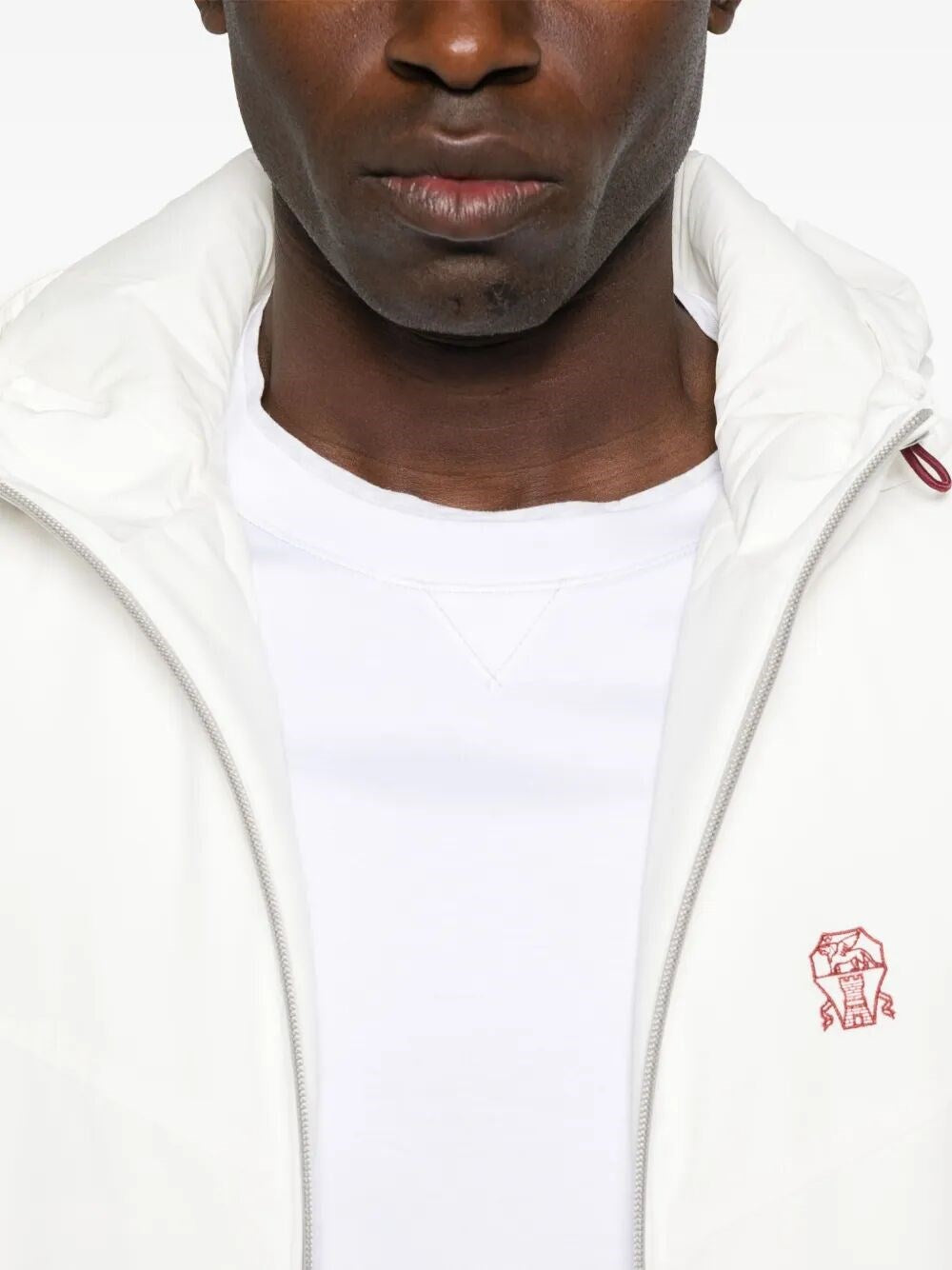 Brunello Cucinelli Men T-Shirt With Faux-Layering