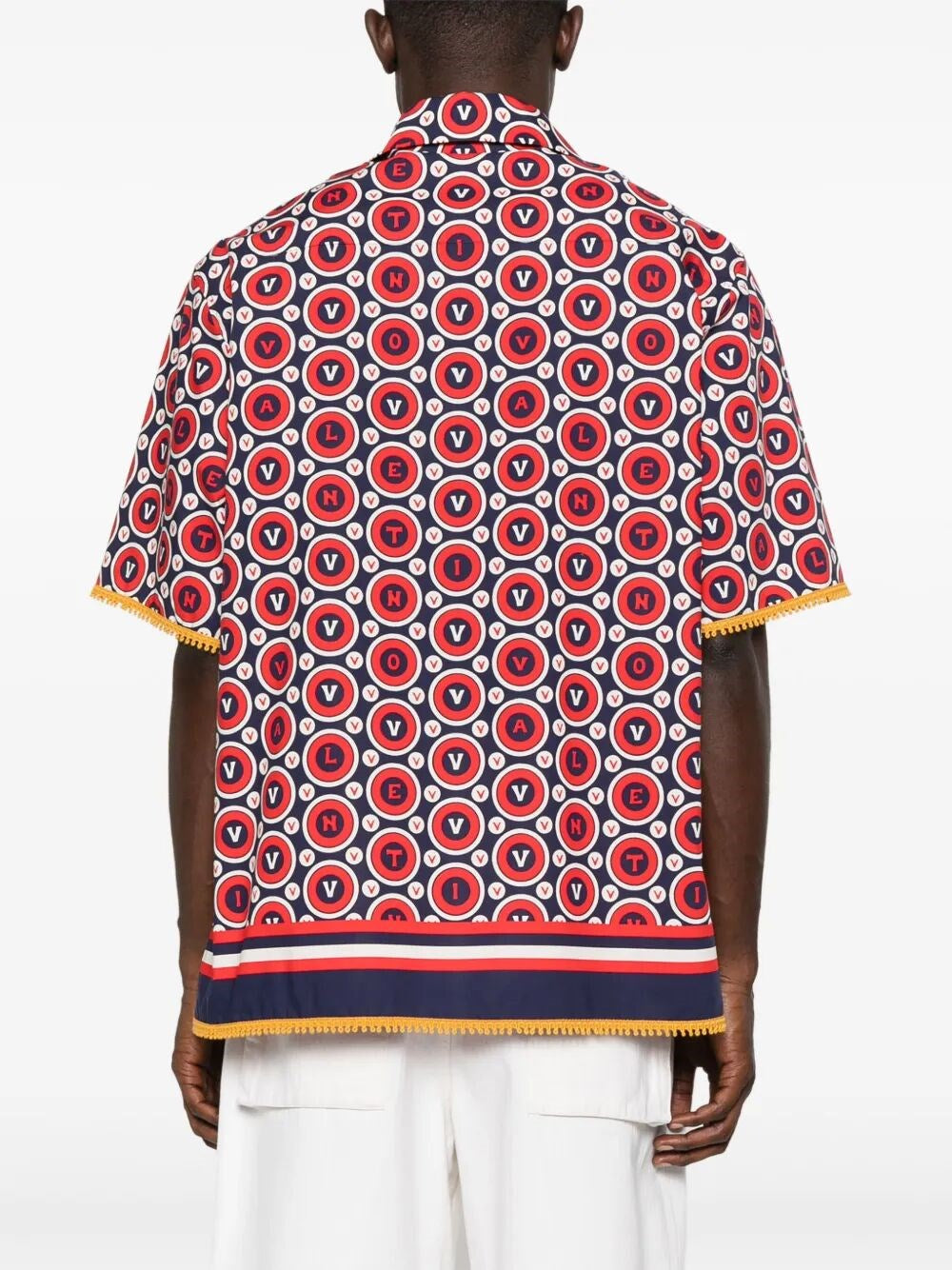 Valentino Garavani Men `Bulles Royales` Bowling Shirt