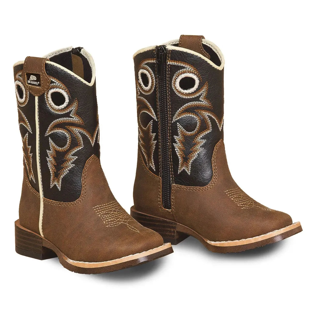 DBL Barrel Trace - Toddlers Cowboy Boots Brown