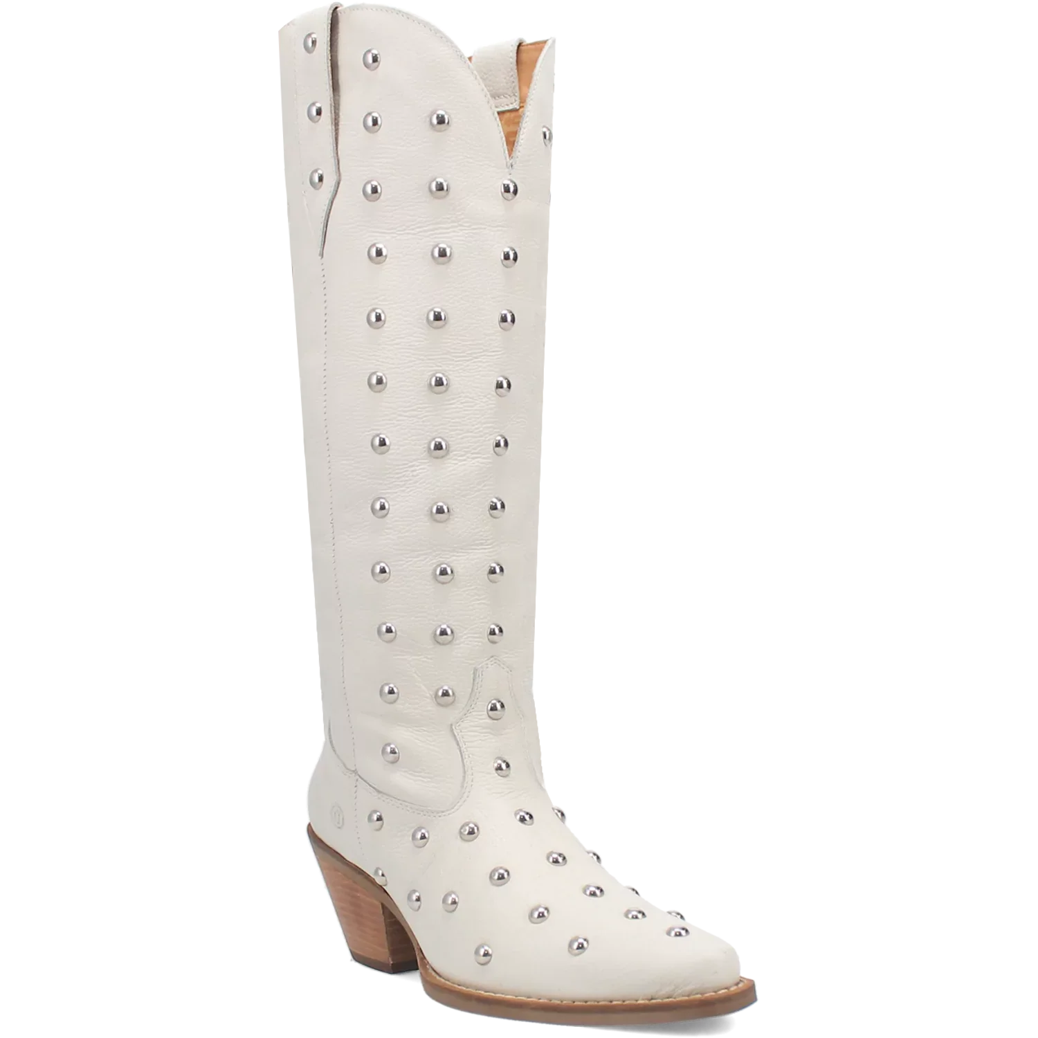 Dingo Broadway Bunny - Women's Leather Cowgirl Boots White Regular