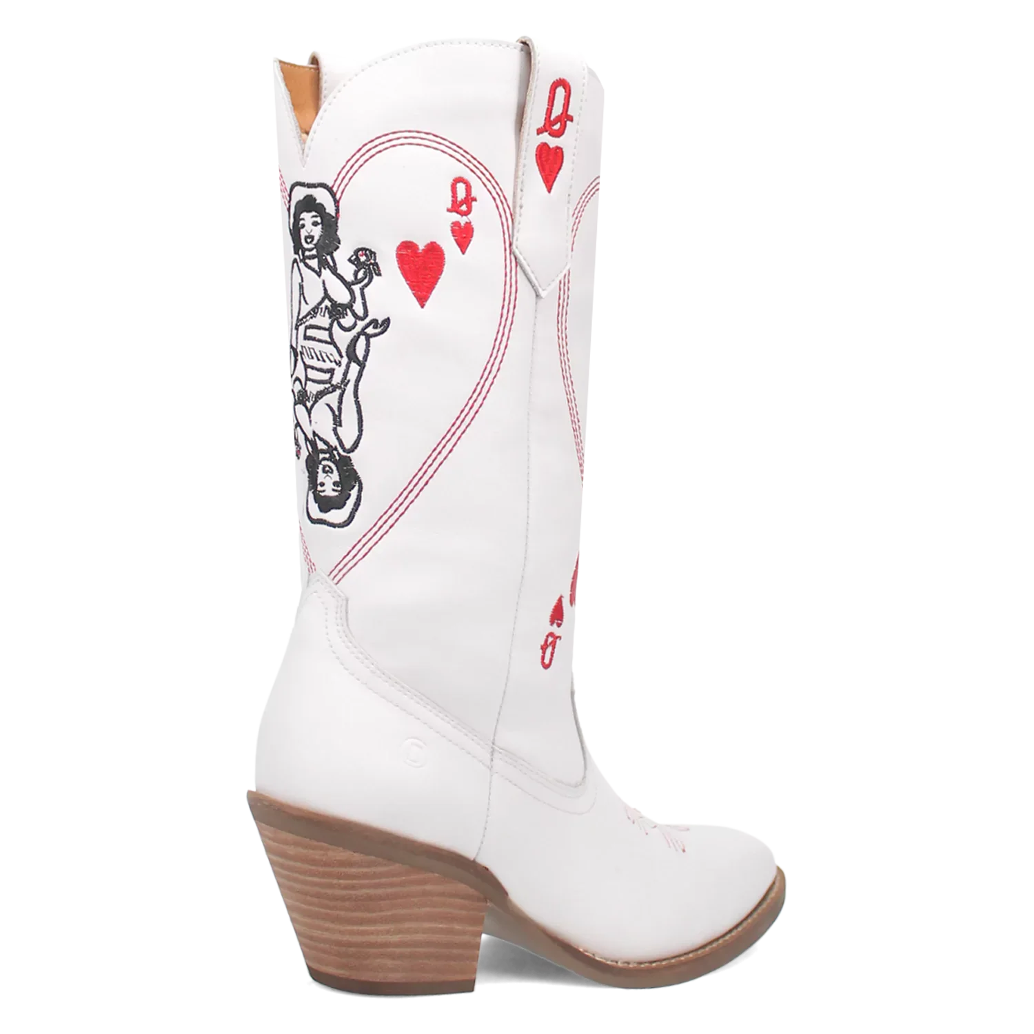 Dingo Queen A Hearts - Women's Leather Cowgirl Boots