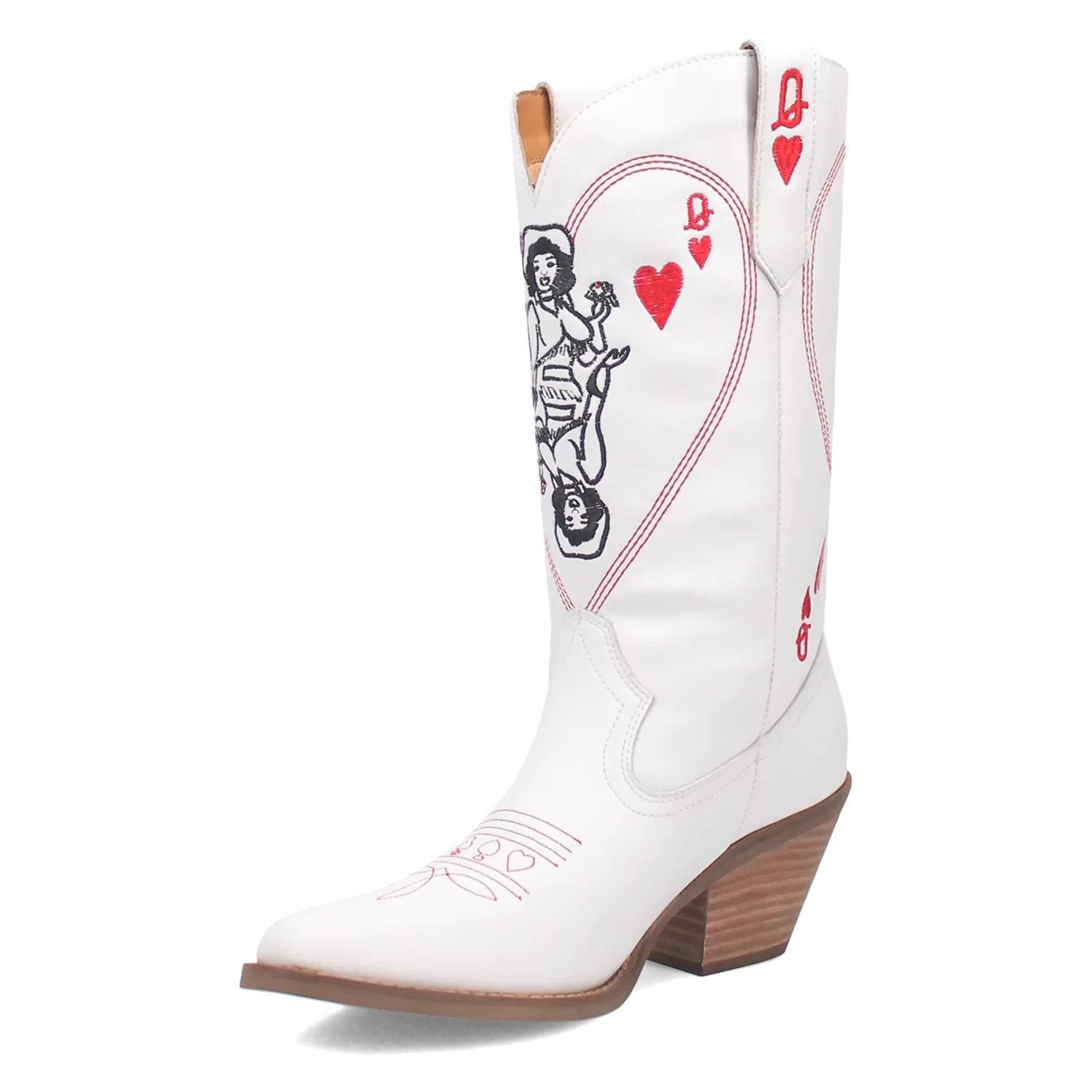 Dingo Queen A Hearts - Women's Leather Cowgirl Boots