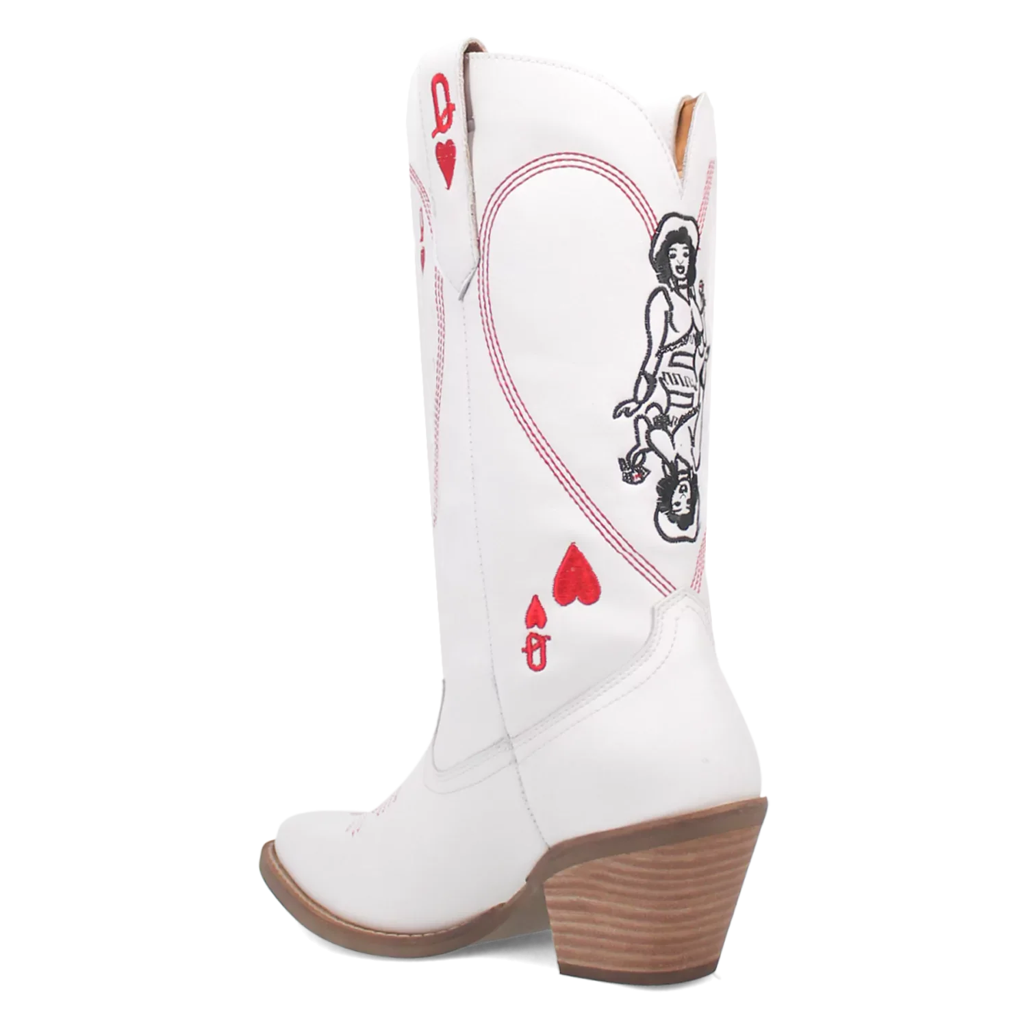 Dingo Queen A Hearts - Women's Leather Cowgirl Boots