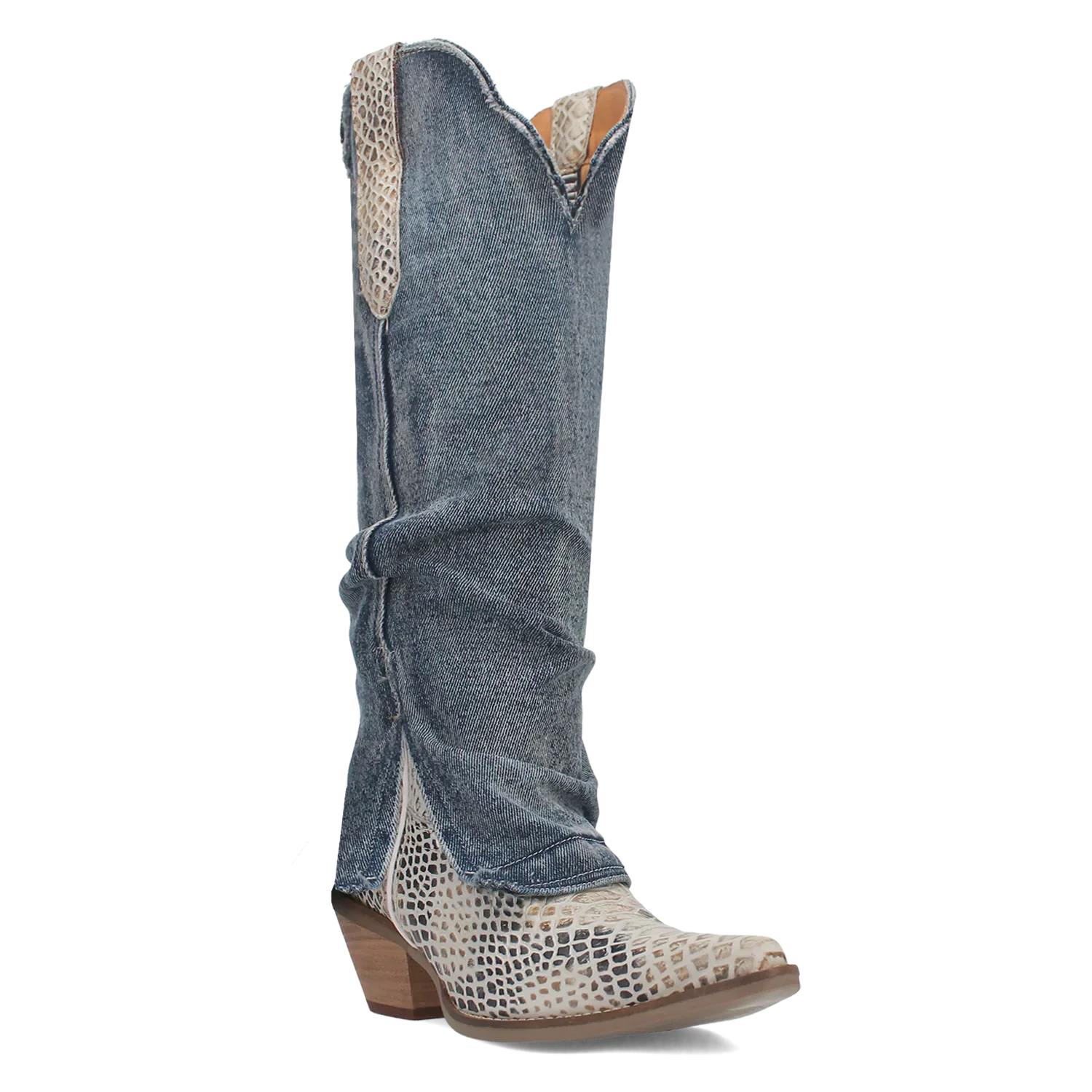 Dingo Shabby - Women's Denim Cowgirl Boots Denim Regular