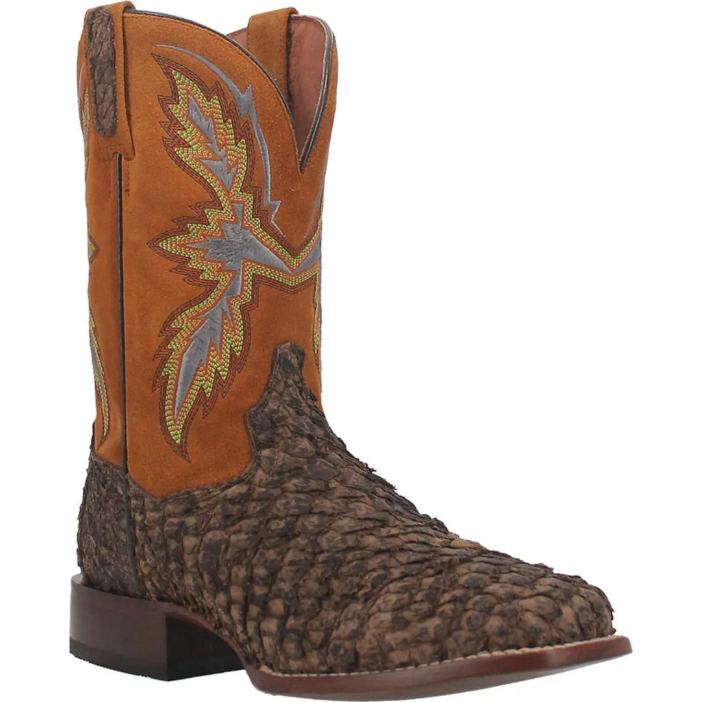 Dan Post Dorsal- Mens Sea Bass Leather Cowboy Boots Tobacco