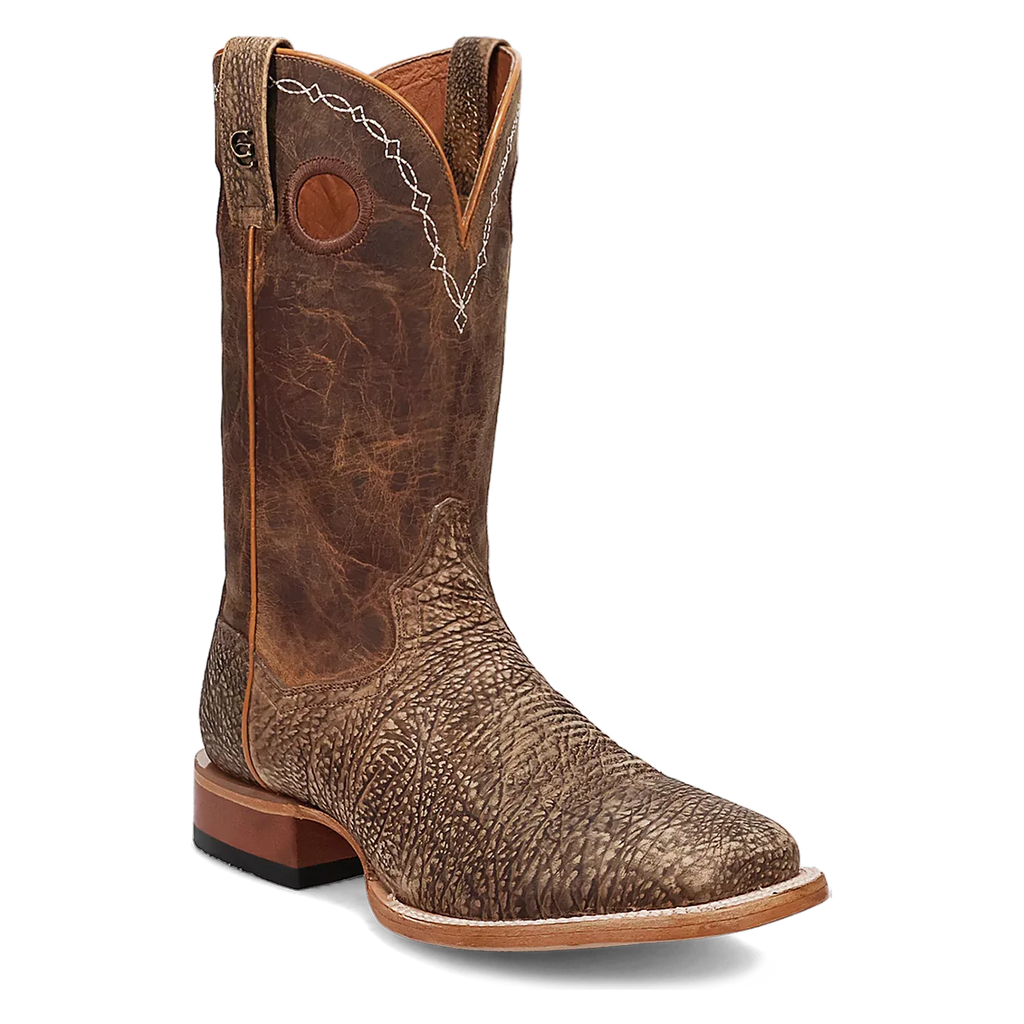 Dan Post Murray - Men's Bison Leather Cowboy Boots Brown