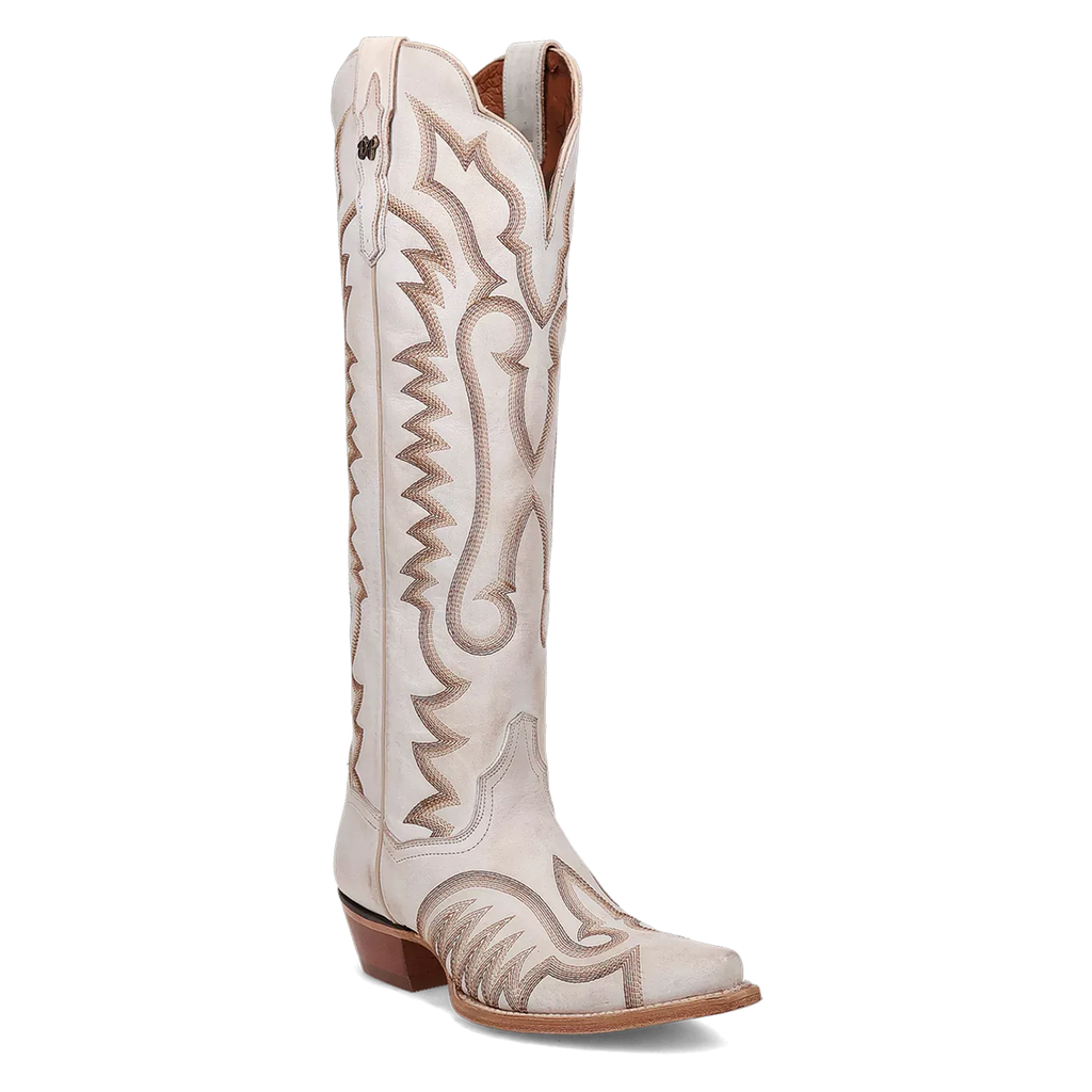 Dan Post Josie - Women's Leather Cowboy Boots White Regular