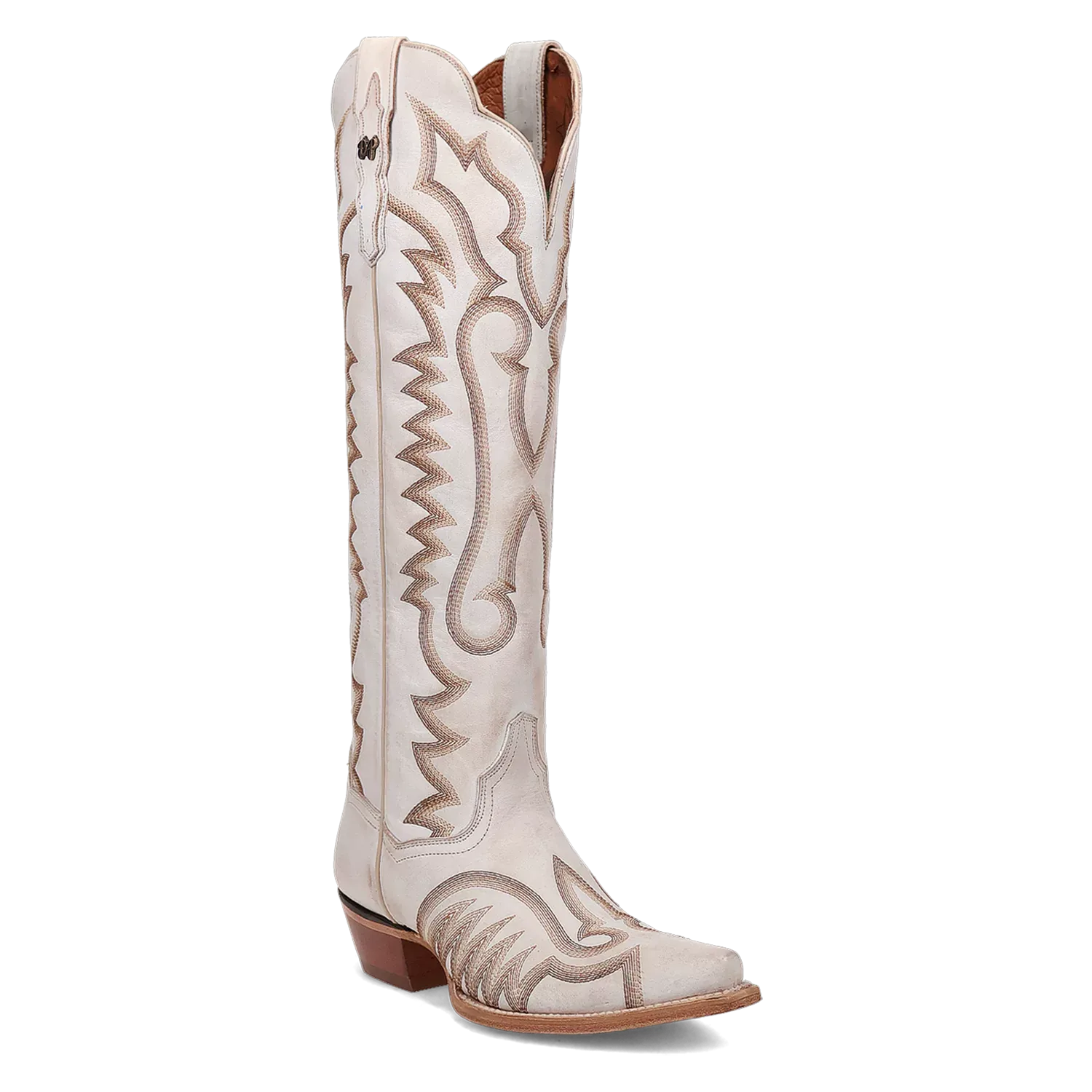 Dan Post Josie - Women's Leather Cowboy Boots White Regular